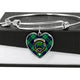 Abercrombie Tartan Plaid Bangle Heart - kittentee