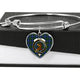 Baird Scottish Clan Tartan Bangle Heart - kittentee