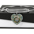 Balfour Scottish Clan Tartan Bangle Heart