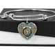 Balfour Scottish Clan Tartan Bangle Heart - kittentee