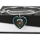 Baillie Hunting Scottish Clan Tartan Bangle Heart - kittentee