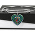 Armstrong Ancient Scottish Clan Tartan Bangle Heart