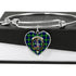Bannerman Scottish Clan Tartan Bangle Heart