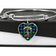 Bannerman Scottish Clan Tartan Bangle Heart - kittentee
