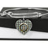 Bell Scottish Clan Tartan Bangle Heart
