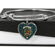 Bannatyne Scottish Clan Tartan Bangle Heart - kittentee