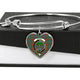 Bisset Scottish Clan Tartan Bangle Heart - kittentee