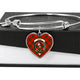 Adair Tartan Plaid Bangle Heart - kittentee