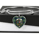 Blyth Scottish Clan Tartan Bangle Heart