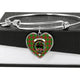 Baxter Modern Scottish Clan Tartan Bangle Heart - kittentee