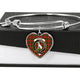 Hunter Scottish Clan Tartan Bangle Heart