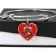 Burnett Modern Scottish Clan Tartan Bangle Heart