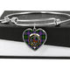 Blair Modern Scottish Clan Tartan Bangle Heart - kittentee