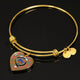 Bruce Ancient Scottish Clan Tartan Bangle Heart
