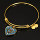 Agnew Ancient Clan Tartan Bangle Heart - kittentee