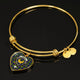 Arnott Scottish Clan Tartan Bangle Heart - kittentee