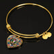 Buchanan Ancient Scottish Clan Tartan Bangle Heart
