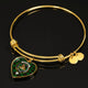 Beveridge Scottish Clan Tartan Bangle Heart - kittentee