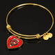 Burnett Modern Scottish Clan Tartan Bangle Heart