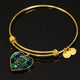Abercrombie Clan Tartan Bangle Heart - kittentee
