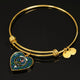 Blackwatch Ancient Scottish Clan Tartan Bangle Heart - kittentee