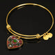 Anderson Of Arbrake Scottish Clan Tartan Bangle Heart - kittentee