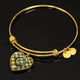 Barclay Scottish Clan Tartan Bangle Heart - kittentee