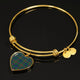 Allison Scottish Clan Tartan Bangle Heart - kittentee