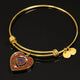 Bruce Modern Scottish Clan Tartan Bangle Heart