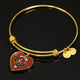 Butter Scottish Clan Tartan Bangle Heart