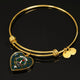 Aiton Scottish Clan Tartan Bangle Heart - kittentee