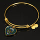 Blair Scottish Clan Tartan Bangle Heart