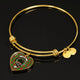 Baxter Modern Scottish Clan Tartan Bangle Heart - kittentee
