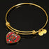 Binning Scottish Clan Tartan Bangle Heart