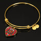 Binning Scottish Clan Tartan Bangle Heart - kittentee