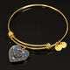 Boswell Scottish Clan Tartan Bangle Heart