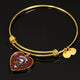 Belshes Scottish Clan Tartan Bangle Heart - kittentee