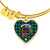 Armstrong Hunting Scottish Clan Tartan Bangle Heart - kittentee