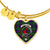Armstrong Modern Scottish Clan Tartan Bangle Heart - kittentee
