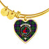 Armstrong Modern Scottish Clan Tartan Bangle Heart