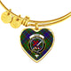 Adam Scottish Clan Tartan Bangle Heart - kittentee