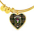 Buchanan Hunting Scottish Clan Tartan Bangle Heart