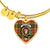 Buchanan Modern Scottish Clan Tartan Bangle Heart