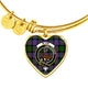 Blair Modern Scottish Clan Tartan Bangle Heart - kittentee