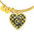 Barclay Scottish Clan Tartan Bangle Heart - kittentee