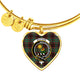 Buchan Ancient Scottish Clan Tartan Bangle Heart