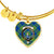 Barclay Hunting Scottish Clan Tartan Bangle Heart - kittentee