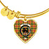 Baxter Scottish Clan Tartan Bangle Heart
