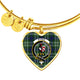 Blyth Scottish Clan Tartan Bangle Heart