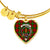 Auchinleck Scottish Clan Tartan Bangle Heart - kittentee